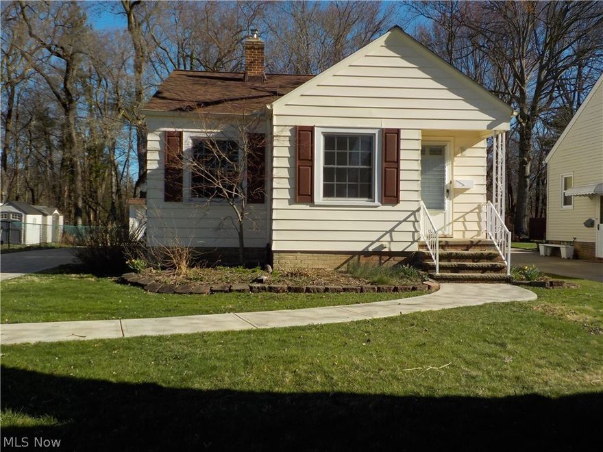 Charming and well maintained 2 bedroom/1 bath Ranch on a lovely street with quick access to I-90 and 480.  Located in the Tri-City area near Fairview Park and Westlake.  Easy living in this condo alternative. One family ownership since it was built! Numerous updates include: hard wood floors just newly refinished, kitchen updated 2013 and bath 2011, new concrete driveway and sidewalks 2013, Carrier furnace and AC unit 2003, Vinyl windows installed 2010, roof tear-off and replaced 2010.  Full basement with glass block windows.  The lovely back yard features a wooded view and screened-in Gazebo with electricity! Won't last long!