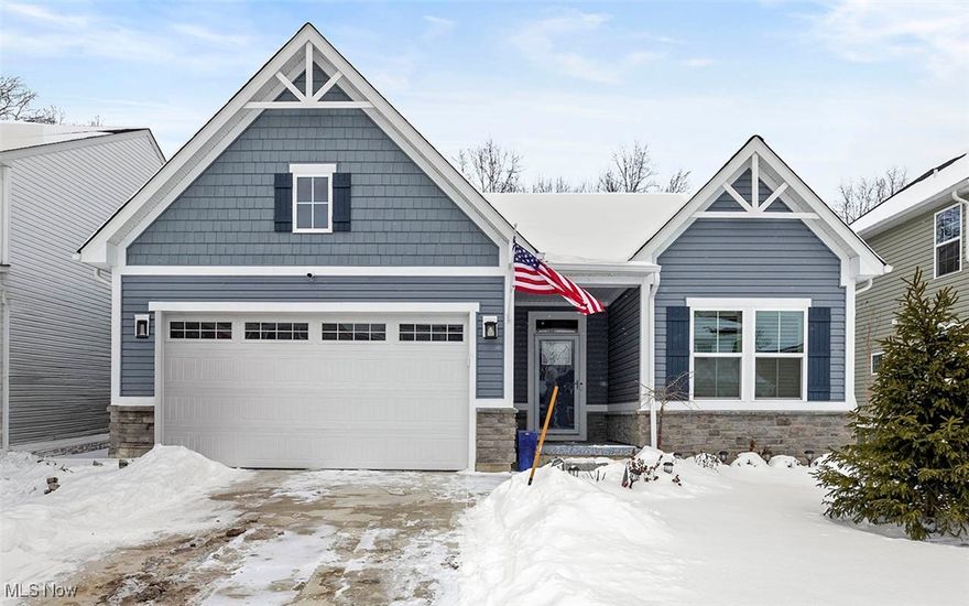 Holy moly… look at this one!!!!!!! Why wait to build when this move-in-ready stunner is already done and dripping in upgrades?

Welcome to 6194 James in Sandy Springs, nestled in the Amherst School District—a 2025-built Ryan Homes Alberti Ranch that absolutely delivers. This 3-bedroom, 3-bath ranch offers a bright, open-concept layout where the gourmet kitchen, dinette, and family room flow effortlessly together. Granite countertops, stainless steel appliances, an electric stove, and large windows flood the space with natural light, while the gas fireplace and surround sound make the living room extra cozy and entertaining-ready.

The luxurious owner’s suite is your private retreat, featuring a double-bowl vanity, oversized shower, and a walk-in closet you’ll love. Step outside to the covered porch—perfect for bringing the outdoors in and enjoying extra living space year-round.

Downstairs, the finished lower level impresses with a massive 36x20 family/rec room, full bath, plush carpet, and an egress window—ideal for guests, movie nights, or a home gym. Outside, enjoy a poured patio, wrap-around sidewalk, and fresh landscaping, with newly planted pines that will grow into a natural privacy fence.

Bonus features include an insulated 12x20 shed with a concrete floor, extra storage space in the 2-car garage, and an ADT security system for peace of mind.

Tons of upgrades. Just built. Completely move-in ready.
This one checks all the boxes—and then some.