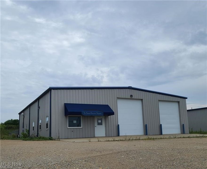 Commercial Real Estate Opportunity in Belmont County's Fox Industrial Park
Prime Location | 4,800 sq. ft. Building | Easy Access to I-70
Unlock the potential of this versatile 4,800 sq. ft. commercial property located in the highly sought-after Fox Industrial Park in Belmont County. With its convenient proximity to Interstate 70, this property offers unparalleled accessibility for businesses seeking to optimize operations and client convenience.
Currently the building is set up with a front sales area.
Private offices located just behind the sales area.
Amenities: Includes a bathroom and a conference room, perfect for meetings and team collaboration.
Warehouse/Storage Space is available with 3 large doors for seamless access and operational efficiency.
Lease Details:
Term: Minimum 3-year lease agreement.
Type: Triple Net Lease (NNN), providing tenants the flexibility to make the space their own while taking on operating expenses such as property taxes, insurance, and maintenance.