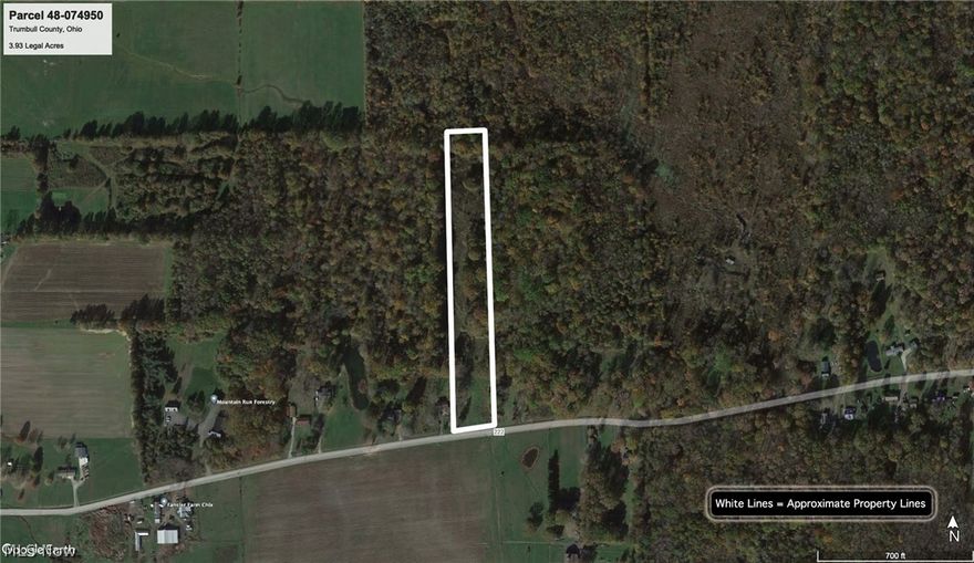 3.93 private acres on a backroad. Perfect for your dream home, Bring your own builder!