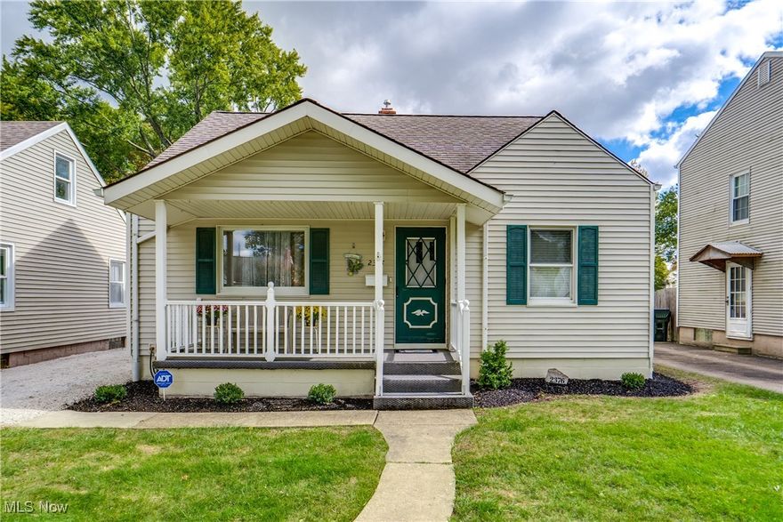 What a rare opportunity we have for you! Finding an adorable bungalow on half an acre in the City of Alliance is hard to come by. From the front porch, enter the cozy living room with carpet. Stepping into the updated kitchen, you'll find laminate flooring, soft-close custom cabinetry, and stainless steel appliances. Down the hall is the full bath and two bedrooms. The full bath features a tub shower combo and laminate flooring. Upstairs, discover the primary bedroom with tons of closet space. The basement is partially finished with a nicely sized rec room and an additional kitchen area if you need more cooking or entertainment space. The exterior features a lovely front porch perfect for enjoying your morning coffee. Out back, you'll find a two-car detached garage, and the second parcel brings extra yard space that is fully fenced in and provides you with a shed for any outdoor storage options. Plus, the home is minutes away from Mount Union and all that Alliance offers. Don't miss your chance to see this adorable home; schedule your showing today!