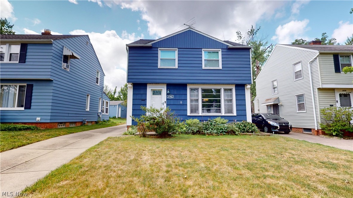 Welcome to this beautifully updated colonial home located in the heart of South Euclid. This 3 bedroom, 1 and a half bath gem boasts a fresh modern feel with all new paint throughout and brand new carpeting in the 4 seasons room, partially finished basement and entire upstairs area. Step in to the living room with large windows allowing tons of natural light and timeless real hardwood floors that flow in to the dining area, adding warmth and elegance to your living spaces. The updated kitchen is a chef's dream, featuring gorgeous soft shut cabinetry, luxurious granite countertops, premium luxury vinyl flooring, and all newer appliances. Additional highlights include an oversized two car garage, and a large backyard, perfect for outdoor activities, entertaining and relaxation. HVAC brand new 2022, garage roof and siding 2023, roof 2018, and many more updates. America's preferred one year home warranty included! This home offers both comfort and style, making it the perfect place for you to create lasting memories. Don't miss out on this incredible opportunity- schedule your private tour today!