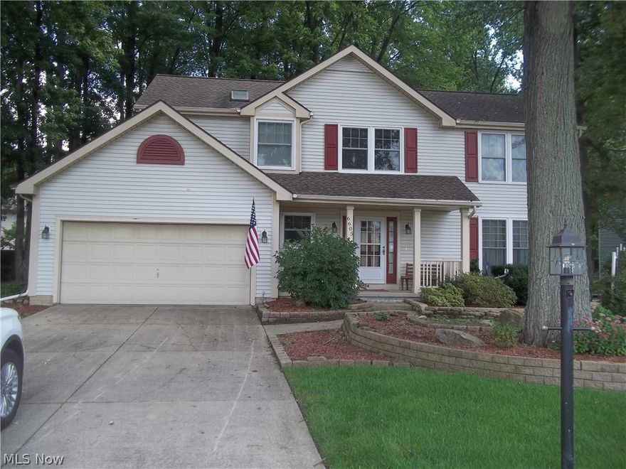 You Could be in Your New Home for the Christmas Holidays,  Nice One Owner Home, Original Builders Model With Master Bedroom Suite with Separate Sinks, Free Standing Shower and Tub (you will die for) Plus Walk in Closet, Loft (AREA) could easy 4th Bedroom if Needed, Updates Included Pella Tilt In Windows, Roof with Tear-off 10 Years ago, New Furnace and Central 15 Years ago and a 50 Gallon HWT 2020 Full Basement waiting to B Finished, Deck Over Looking Treed Rear Yard with Storage Building, Covered Front Porch Priced Way Below New Home Construction,  Located Just a short Distance to I480 And Ohio Turnpike