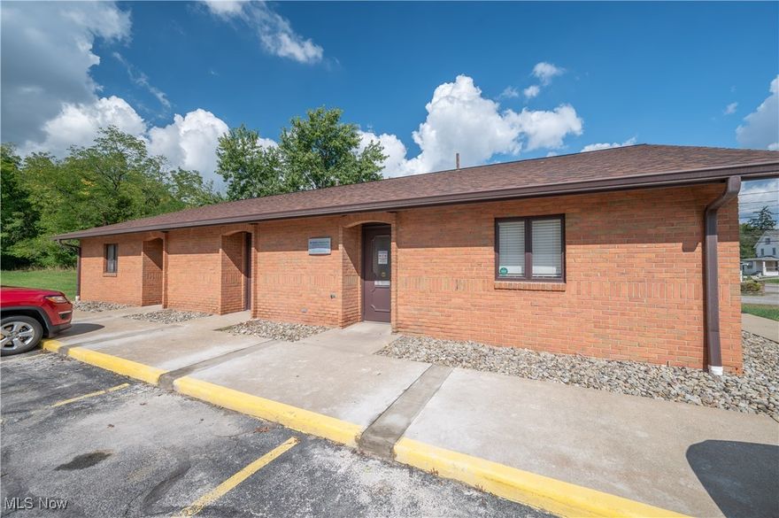 EXCELLENT INVESTMENT OPPORTUNITY.  This building pays for itself with a lease from Mercy Health.  The listing is for the BUILDING only not the business.  The property sits back off Niles-Cortland Rd. (shown as Main St. on auditor's site) bordering Mineral Ridge and Austintown.  The clinic features a three-sided brick building with a wood back left intentionally for future expansion of building and parking. Updates include roof (5 years), sidewalk repair, HWT 2019, HVAC 1 of the 2 units has been updated, 3/4 of parking lot resurfaced.  Building contains 6 exam rooms, 3 restrooms, lobby and reception area, staff office space, doctor's private office, lab areas and kitchen.  Current lease with Mercy transfers to new landlord.  Mo. income is $13.52/sq ft (2400) through April 2026.  May 2027 increases to $13.79/sq ft. (2400).  Renew options increase per year.  Contract information provided from Mercy's leasing agent and per contract.  Expenses include water, electric, gas, internet and maintenance.  Lease increases by 2% per year based on anniversary date of the intial contract.  Lease has been in place since April 2019.