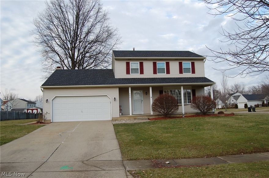 This is a charming colonial,  in the prestigious Hampton subdivision.  A very spacious and  open floor plan makes this home unique. Some of the amenities are as follows,    New hardwood laminate flooring in family room,  dining room,  and living room.  A warm and cozy wood burning fireplace was just cleaned and inspected and found to be in good order,   Newer kitchen, Newer bathrooms, Dual Extra large closets  in the master suite gives this home plenty of room.     Plenty of storage can be found in the attached two car garage garage with pull down steps.  A extra shower has been installed in basement,  Toilet plumbing also installed and can be easily completed in basement.  There is  plenty of room to finish the basement for a second family room and or bedroom if desired.   A new outbuilding with ramp have been installed for easy access to lawn and gardening equipment.  Lawn and garden equipment is negotiable but not included in purchase.   Exterior four person  Jacuzzi can either stay