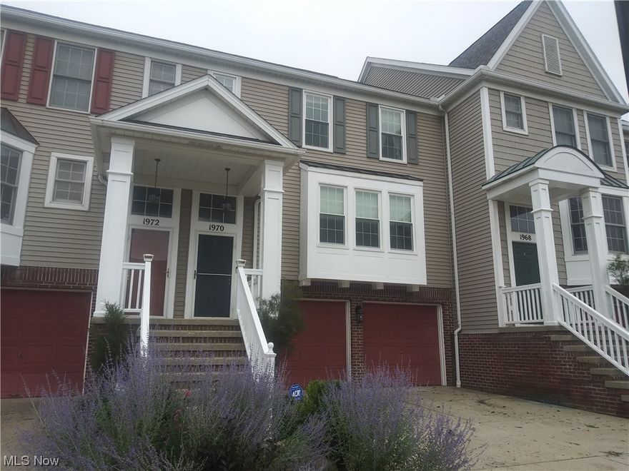 3br condo close to Cleveland Clinic main campus.  Master BR has an en suite full bathroom & walk in closet.  There's a small porch off of LR that provides a covered small porch off of the bonus room on the lower level.  There is a bonus room in the basement adjacent to the laundry room (washer / dryer included) and 2 car garage.  Fridge & stove also included.  Tenant is responsible for all utilities including water & sewer.  1/2 bath on main floor.  full bath on upper floor.