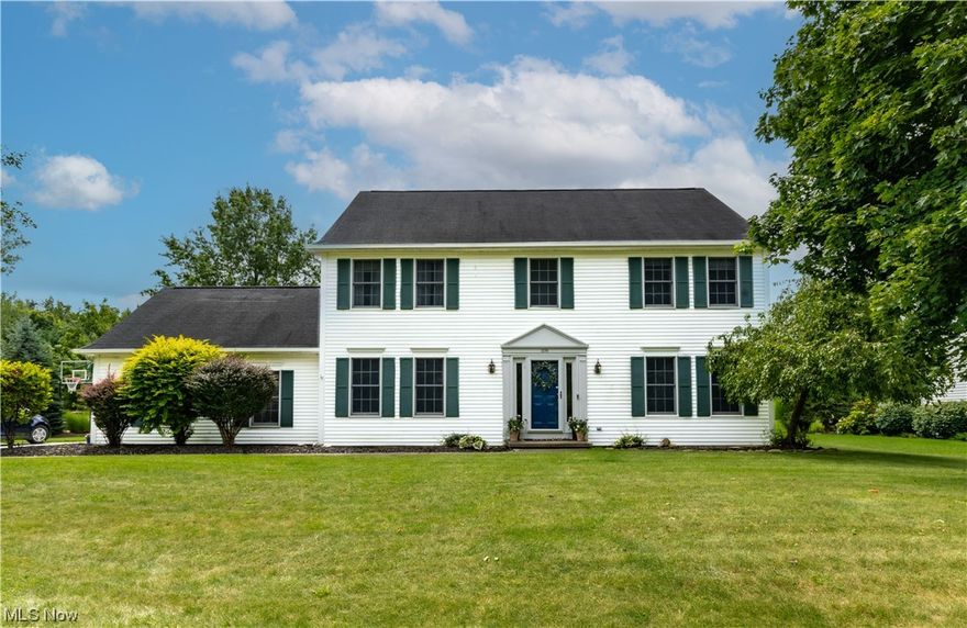 Welcome to this spacious colonial in beautiful Avon Lake. This stunning property offers the perfect blend of modern luxury & comfortable living. With its prime location & exquisite features, this home is sure to impress even the most discerning buyers. Situated on a generous lot, this spacious 4 bedroom, 2.5 bath home boasts a nice flowing floor plan that is perfect for both entertaining & everyday living. The stylish kitchen features sleek countertops, ample cabinetry, & ss appliances. Generous dining room for entertaining. Let’s head upstairs to the owners suite ,complete with two closets and a luxurious in-suite bathroom. 3 additional bedrooms are perfect for accommodating guests or setting up a home office. A second full bathroom ensures convenience & comfort for all. Step outside onto the expansive backyard, where you'll find a large patio & plenty of space for outdoor activities. Whether you're hosting summer barbecues or enjoying quiet evenings under the stars, this backyard oas