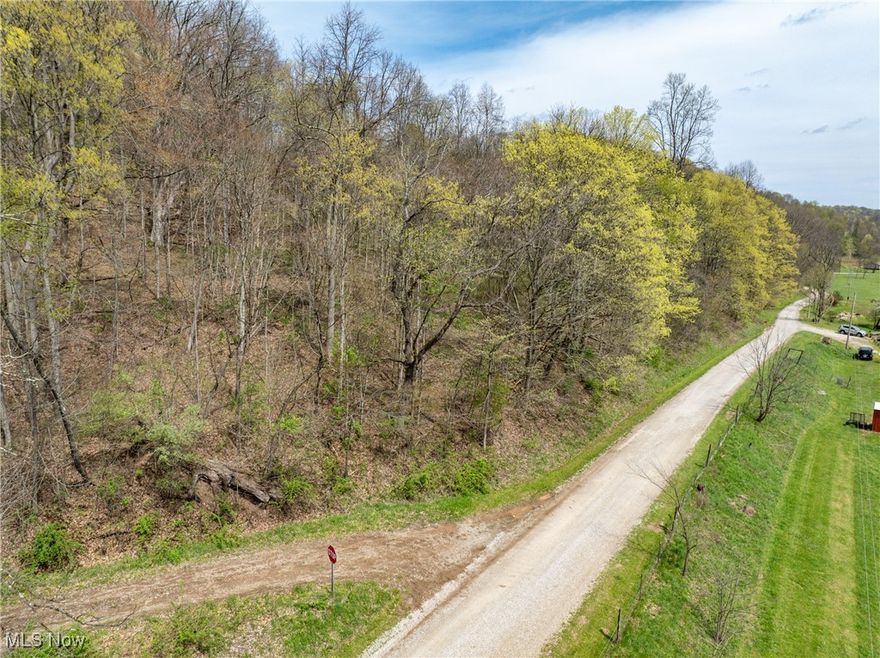 2 parcels totaling 134.1 acres. Mostly wooded property. A mix of oak, maple, poplar, hickory, cherry, and some evergreen trees. Seller has sold a small amount of poplar, hard maple, red oak & aspen trees. Timber harvest effects around 23 acres & will be done asap. Good trails throughout the property. Plenty of wildlife in the area, including deer, turkey, and small game. Secluded openings for planting food plots. Topography ranges from 920 feet to 1200 feet in elevation. 1370 +/- feet of frontage on Edwina Road. Electric service on Edwina Road. 1000 + feet of frontage on TR 261. A small creek runs through the property. GPS Coordinates are 39.73224, -81.21227. Seller is reserving all mineral, gas & oil rights. Annual taxes are approximately $359.82.