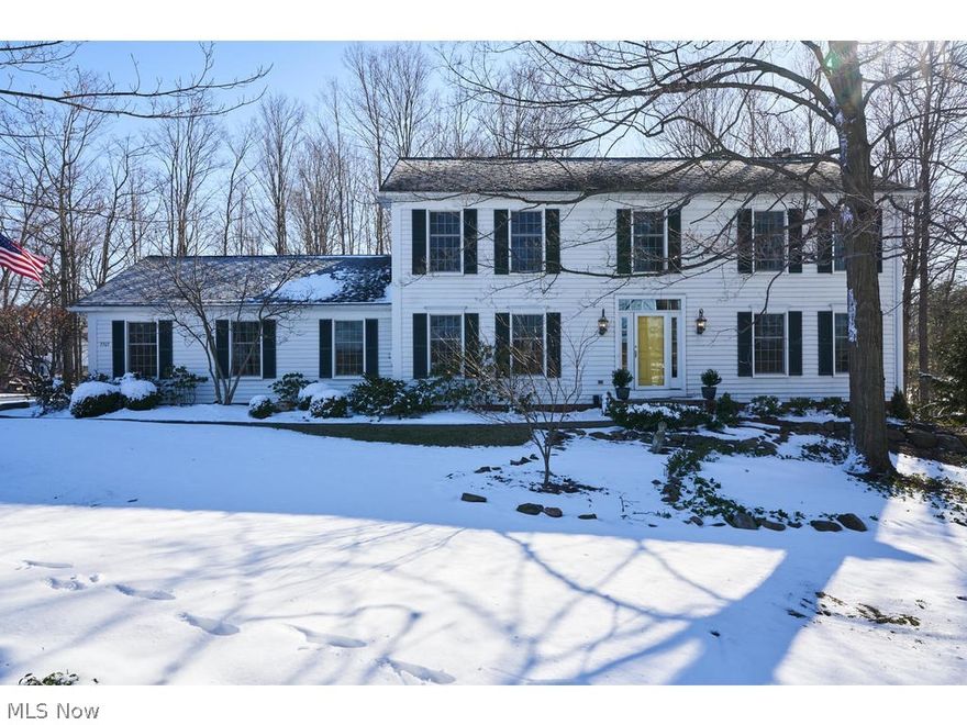 Outstanding 2 story near Hudson High School. Open first floor plan connects family room, kitchen and sun room. Updated bathrooms, immaculate kitchen with granite counters, beautiful floor to ceiling cabinets and so much more. Patio overlooks wooded lot. 1st floor also features office in back home, formal living and dining rooms. Newer windows, A/C and hot water tank. Finished basement includes additional 1/2 bath.