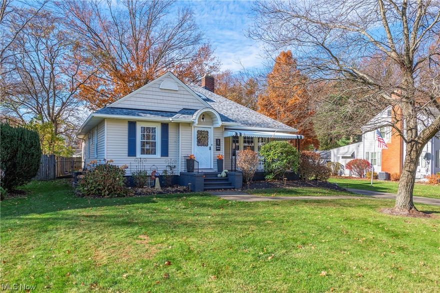 Wow!  All the big ticket items are complete….just move in this lovely cape cod style home.  From the moment you enter the home you will notice the love and care taken over the years and years.  The kitchen has been recently renovated from the ground up.  Walls were removed, and island was added as well as all new lighting, flooring, counters and appliances.  A walk in pantry has also been added.  The spacious living room has brand new carpet and a stunning wood burning fireplace!  The home was built with 2 bedrooms and 1 bath but an addition is currently being used as a master bedroom and includes a walk in closet and half bath.  All flooring is new throughout as well as interior painting!  The home had new roof installed  October 2023, completely updated wiring, newer windows, all appliances and more!  This home has a full basement with private shower- unfinished walk up attic that could easily be finished for added space.  Outside you will find a private oasis including spacious deck, privacy fenced rear yard, 3 year old above ground pool with deck, a 2 car garage and nicely finished concrete driveway.