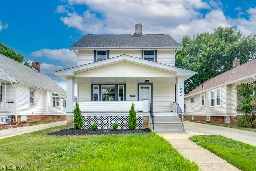 Welcome to your spectacular move-in-ready home updated from top to bottom! This home includes brand new high efficiency HVAC and hot water tank, floors, kitchen, bathrooms, and so much more! On the first level of the home you are welcomed into a large living room space with a nice decorative fire place and dining room with beautiful built-in cabinets, all updated with fresh paint and new floors! You will also find a brand new beautiful kitchen renovated with brand new stainless steel appliances, tile floors, light fixture, backsplash, white shaker cabinets, and granite countertops. On the second floor, there are 3 bedrooms updated with brand new carpet and a fully  renovated full bath on this floor updated with beautiful new tiles, vanity, and light fixture. You will find a large attic for all your storage needs. On the lower level of the home, there is a large recreational room with brand new carpet. You will also find on this floor a utility room with washer and dryer hook ups, and new electrical panel box. Not to mention a brand new full bath including a new vanity, light fixture, shower, and floors and a separate room for the HVAC and hot water tank. Outdoors there is a nice front porch with new outdoor carpet and larger 2-car detached garage. Make your showing today!