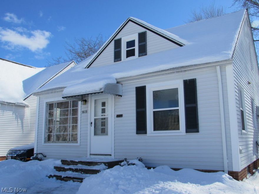 Just walk-in and you will fall in love with this gorgeous Parma Cape Cod which is practically a new home with everything new!  New Kitchen cabinets/counters, stainless steel appliances (gas stove,dishwasher, and refrigerator), and ceramic tile floor.  Main Bathroom with all new bath surround, ceramic tile floor, sink/cabinet, and fixtures.  Large upstairs Master Bedroom with new laminate flooring and walk-in closet.  Hardwood floors on the first floor. New windows (2014) throughout (except front picture window). Newer roof on house and garage w/ 30 year warranty.  Newer driveway and walkway (2011).  Glass block windows (2009).  Newer H2O tank. Full basement waterproofing (April, 2014). New paint throughout.  Nothing to do but pack and call the movers!