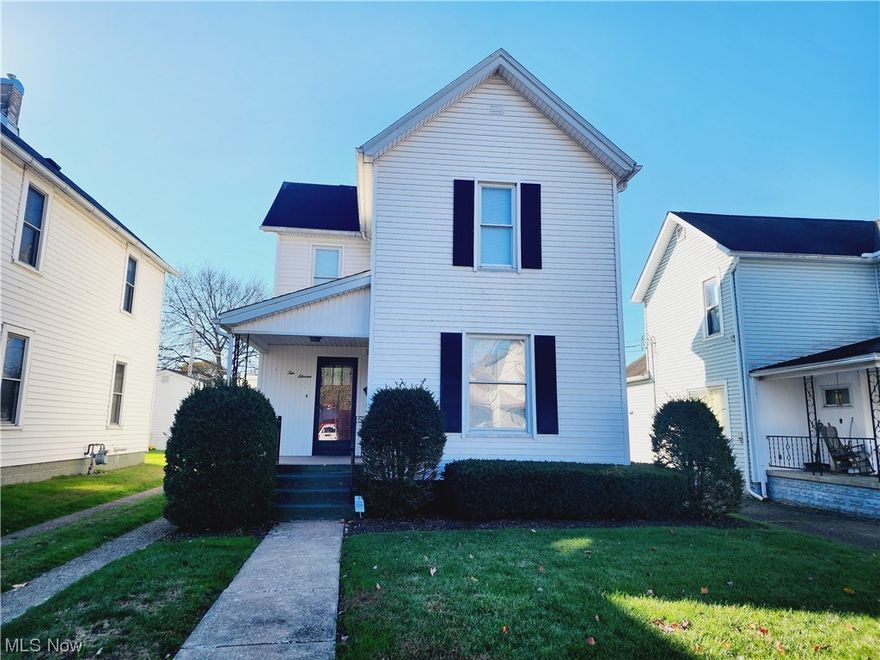 Don't miss this beautiful well-maintained home in Coshocton! The main level features a large living room, formal dining room, spacious eat-in kitchen, and main floor laundry. The upstairs includes three nice size bedrooms and one full bathroom. Detached one car garage. Nice large flat backyard with patio area for entertaining. Immediate possession! Call today for a private tour!