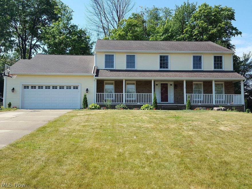 This Breathtaking Beauty with Numerous Updates in Desirable Treed Lot is larger than it looks. Ready for immediate occupancy. Updates to this must see Include Roof, gutters and Soffits replaced (2015) Warrantied for 20 years; All upstairs windows replaced (2014). High efficiency Furnace and High Efficiency A/C installed (2012) keeping your utilities bills low. Whole home Humidifier and water heater installed (2012). Whole home Carpet and 7 pound carpet pad installed in 2012. Whole house exterior Painted in 2016. Ohio state waterproofing and ez breathe system installed and completed in 2015 with full transferable warranty ready for a healthy finished basement.  A classic colonial Entrance boasts 2 Story Tiered Foyer. A Large LR Leads To Elegant DR. Pass through French Doors To a Vaulted Sun Room with senic views. Huge Eat In Kit Leads To Enormous Vaulted FR w/Brick Faced wood burning FP. Laundry/Mud Room w. Built Ins + Sink. Conclude the First Floor Tour w/ Office/ 5th BR and Nearby Til