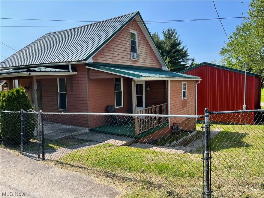Small 2 bedroom bungalow,  with a huge 36x24 Pole building/ garage with tall ceiling height and a loft. on a flat lot.   Previously used as a rental and ready for you to add some paint and a little TLC.