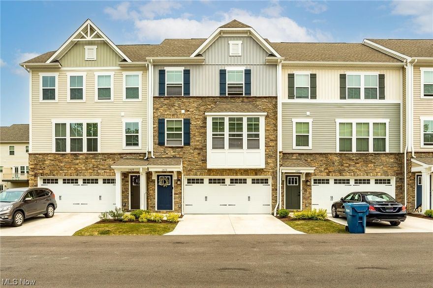 You don’t have to build… Come check out this Better than NEW beautiful 3 Bedroom, 2.5 Bath Townhouse in the desirable community of
Concord Village. This three-level townhouse really is a MUST SEE! On the main level (second floor) it features an open floor plan with
Living Room, Kitchen, (with a huge Island) who doesn’t like that! Dinette with doors leading to an extended 4 ft. deck to enjoy your
morning coffee, ½ bath and a little nook to store those extra toys or make into your own office space. The Third level is where are the
bedrooms are. Master is huge with walk-in closet and shower to die for- with the tiled Roman shower with dual shower heads, double
vanity, and plenty of counter space. On the lower level you have access to the 2-car garage and finished Rec. Room for all your
entertaining needs, and yes right off your Rec. Room is access to the extra 10x12 patio. (Not everyone has this!!) BONUS!! The best part is
the maintenance free living. No more cutting grass or shove