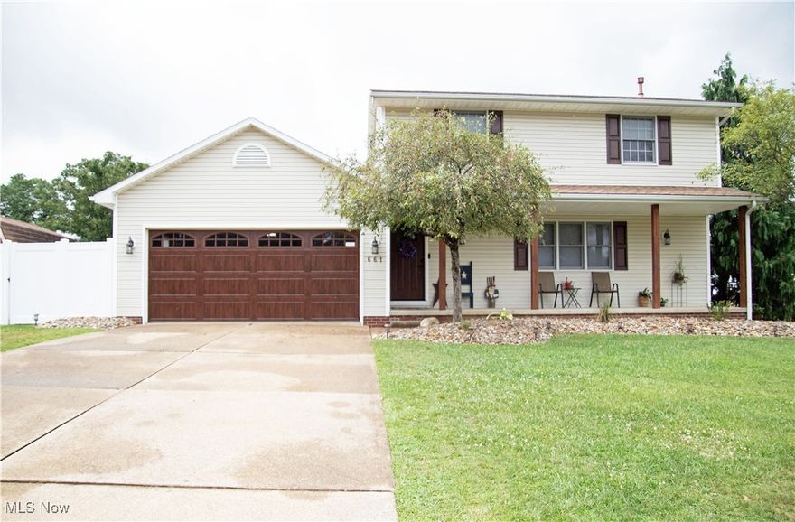 This west Massillon house is for sale and the seller's loss is your gain.  This was a tough decision to move as the seller loves the home they just finished remodeling over the last two months, their neighborhood and the wonderful people they have met.  But the chance to own a home closer to his job was something they could not pass up.  So now is your chance to enjoy the work they just recently finished in their home.  On the outside this home has a new garage door and opener with camera and WIFI, new front door, refinished deck, new 21 foot pool, new concrete patio, new lights and landscaping, new sliding glass doors, new front porch posts, and new egress window.  The interior updates are new flooring in kitchen, dining room, hallways, and bathrooms, entire interior painted, new quartz countertops and sinkin the kitchen, added a peninsula in the kitchen, new garbage disposal and dishwasher (to go with the other stainless steel appliances), new faucets, granite countertops, and toilets in all of the bathrooms.  They also added an additional room in the basement (they use it as a bedroom).  So imagine the fun you will have enjoying a meal on your deck or patio, or swimming in your pool.  Maybe it is a rainy day.  No problem- cook some dinner in your fully updated kitchen and then enjoy a few hours in front of the fireplace reading a book.  This home offers plenty of space to move around with big bedrooms upstairs, an oversized living room plus a family room downstairs and that brand new flex room that can be used for your individual needs.