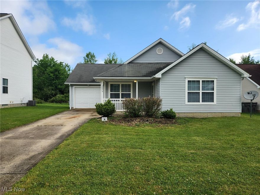 This is charming ranch home is a well kept 4 bedroom, 2 full bath, 1 car attached garage/  The home was built in 2004 and it features central air, a generous size living room, eat in kitchen and spacious bedrooms with adequate closet space.