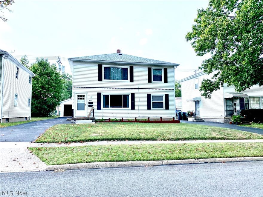 This spectacular 2 unit not only has been totally renovated but it has impeccable tenants also! Both Units look like they've been staged!
Seller has been good to tenants too, This property has too many updates to mention. All new replacement windows,  New A/C units. Basement waterproofed with warranty and sump pump. Interiors on both units recently repainted in fashion neutrals.  1st Floor has newer Kitchen cabs, counters & appliances and vinyl flooring. There's beautifully refinished hardwood floors and bath was renovated including surround and bath fitter tub. On 2nd floor kitchen updated with counters & flooring, quality carpet replaced recently and bath completely renovated with tub and surround. Seller built a brand new 2 car garage in 2017 but no garage door added but could be added easily. The driveway was just repaved with asphalt and a huge double turn around pad make it convenient to exit .