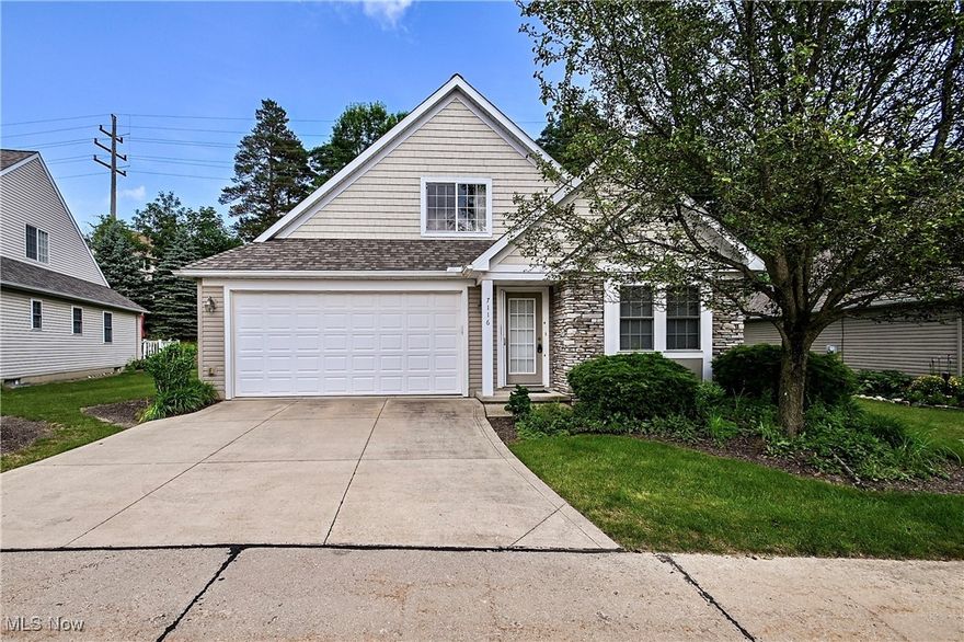 This one owner beautiful condominium offers it all!!!  Space galore, main floor living and the convenience of mainanence free living.  Upon walking through the front door, you will notice the spacious foyer.  To the right sits a bedroom and a half bathroom.  The home opens up with the living room and dining room being flooded with natural light and boasts a two-story vaulted ceiling.  The living room is complete with a beautiful fireplace that is wonderful to cozy up in front of on a chilly night.   The dining area flows seamlessly into the gorgeous kitchen that is complete with granite countertops, stainless appliances and a huge breakfast room that has sliding glass doors on two sides.  The patio lies off the breakfast room and is the perfect space to grill out, entertain or just enjoy your morning coffee.  The owners en-suite offers a true peaceful oasis that holds a vaulted ceiling, is wired with surround sound, has a walk-in closet and a large bathroom.  The laundry room finishes off the main floor and provides access to the large two car garage.  Upstairs holds two huge bedrooms that each have ample closet space.  The upstairs is completed with a huge full bathroom that includes a delightful bathtub, walk in shower and large vanity.  The Greenwood Village Community Association provides beautiful spaces and recreational activities!  This includes an indoor and outdoor pool, tennis courts, a playground, a community building and a lake to enjoy. This beautiful home is located within minutes of the Cuyahoga Valley National Park walking trails and is a short commute to Akron or Cleveland!