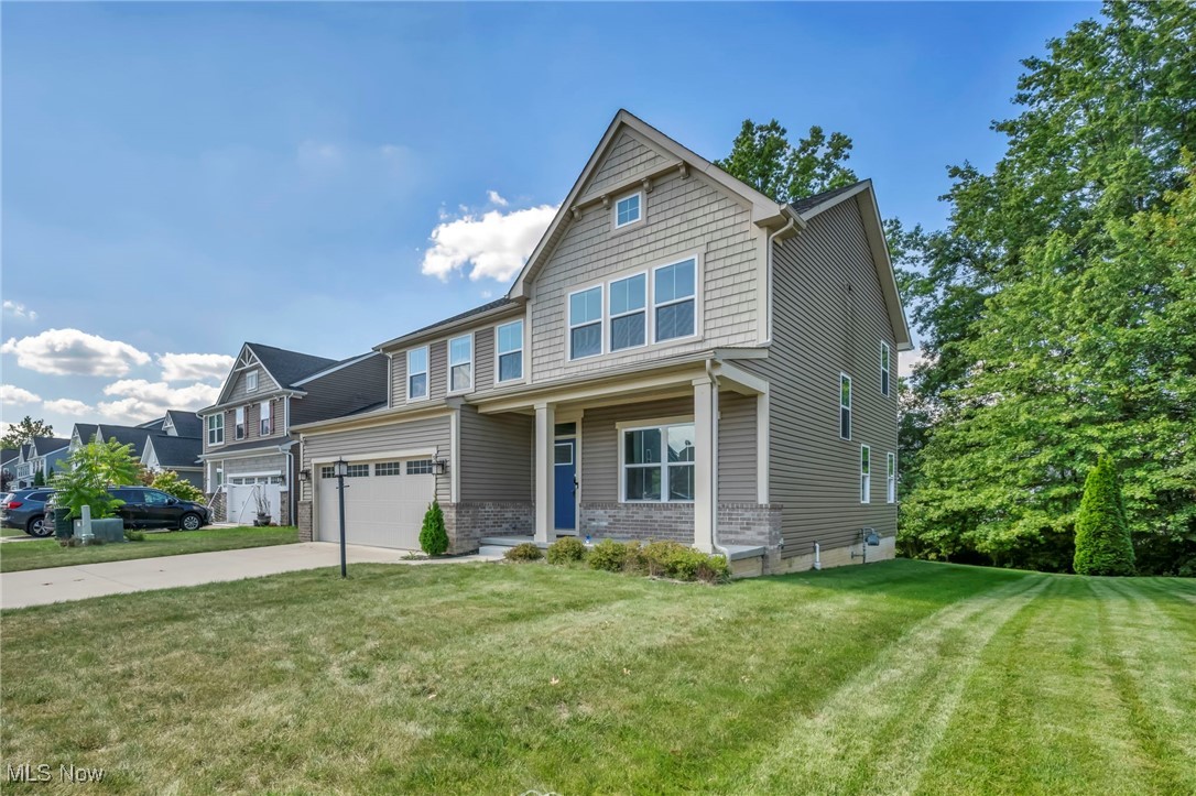 Why build when you can move right into this stunning Colonial in the desirable Woodgate Farms community! Offering over 2,500 sq ft of beautifully updated living space, this home is move-in ready and filled with modern upgrades. The first floor welcomes you with a versatile front room—ideal for a home office, playroom, or sitting area—and a spacious family room that flows seamlessly into the kitchen. The updated kitchen features granite countertops, white subway tile backsplash, modern lighting, stainless steel smart appliances (2023), and a large center island perfect for cooking and entertaining. A remodeled half bath (2023) and convenient mudroom space off the garage make daily living a breeze. Upstairs, you’ll find four generous bedrooms plus a full hall bath. The owner’s suite is a luxurious retreat with a massive walk-in closet and private bath with dual sinks and private water closet. Laundry is conveniently located on the second floor too. Step outside to a brand-new custom deck (2023), perfect for relaxing or hosting summer gatherings. The unfinished basement offers ample storage and future potential. Located in a quiet neighborhood with community amenities such as a pool, clubhouse, and more! This home combines comfort, style, and convenience in one fantastic package.