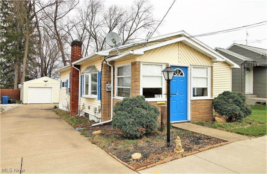 Charming 2 bedroom, 1 bath Ranch with oversized 1 car garage on well manicured partially fenced lot. Enclosed front porch and covered patio with plenty of room for backyard barbeques. Newer windows 2015/2016. Bedrooms are tandem.