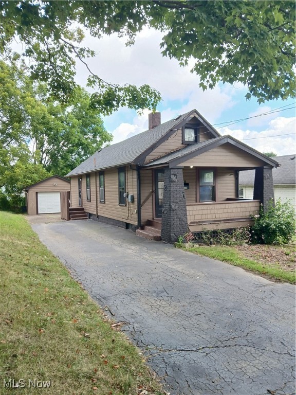 This 1 or 2 bedroom Struthers home is so cute and cozy!! Ranch style, all one floor. Home features a large eat-in kitchen with fridge and stove included. A first floor bedroom in the back of the home, a dining area connecting the kitchen and living room. Living room has it's own door and can be used as a second bedroom. Bathroom is newly remodeled with a tub/shower combo. Excellent neighborhood with access to Struthers school system. Many updates over the years including a new furnace in 2022, new doors in 2023, plumbing updates in 2023. Freshly painted throughout. Large 1+ car garage with man-door. Completely fenced in back yard for added privacy and security. Huge basement with washer and dryer that will transfer to the next owner. House was rented for many years and was well maintained by property manager. This will make for a great owner-occupied home or investment property. Average rents in the area are right around $925. Property management available for next owner. Zero issues with this home. Wonderful Opportunity! Vacant and easy to show. Schedule a visit through Showingtime.