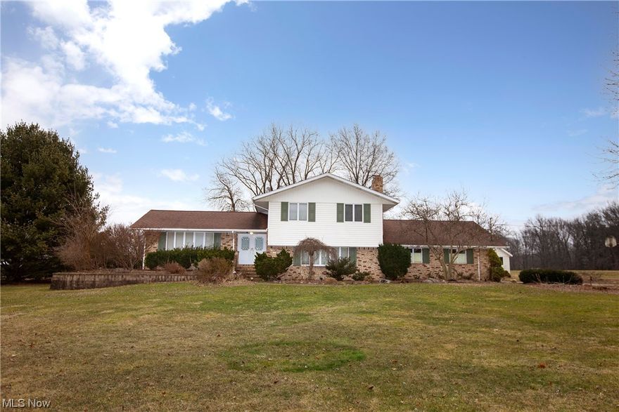 Lots of space in this 2100+ sq. ft. split level situated on a 1.39 acre lot on a dead end street. 3 bedrooms, 2 full baths, formal living room has a bay window, spacious kitchen with lots of counter space and cabinets, large dining area, breakfast bar, includes all kitchen appliances. Family room features a woodburning fireplace. There are 2 full bathrooms, huge laundry room with lots of cabinets, countertops and storage. This home has a cedar closet and is also equipped with a central vacuum. The basement has plenty of room to store items or can be finished. Huge lot and 12’x16’ storage shed, 24’x8’ enclosed sunroom & extra-large brick patio. 2 car attached garage is 30’ wide x 26’ deep. Easy access to Rt. 2. Ready for new owner now. Seller is providing a 1 year home warranty.