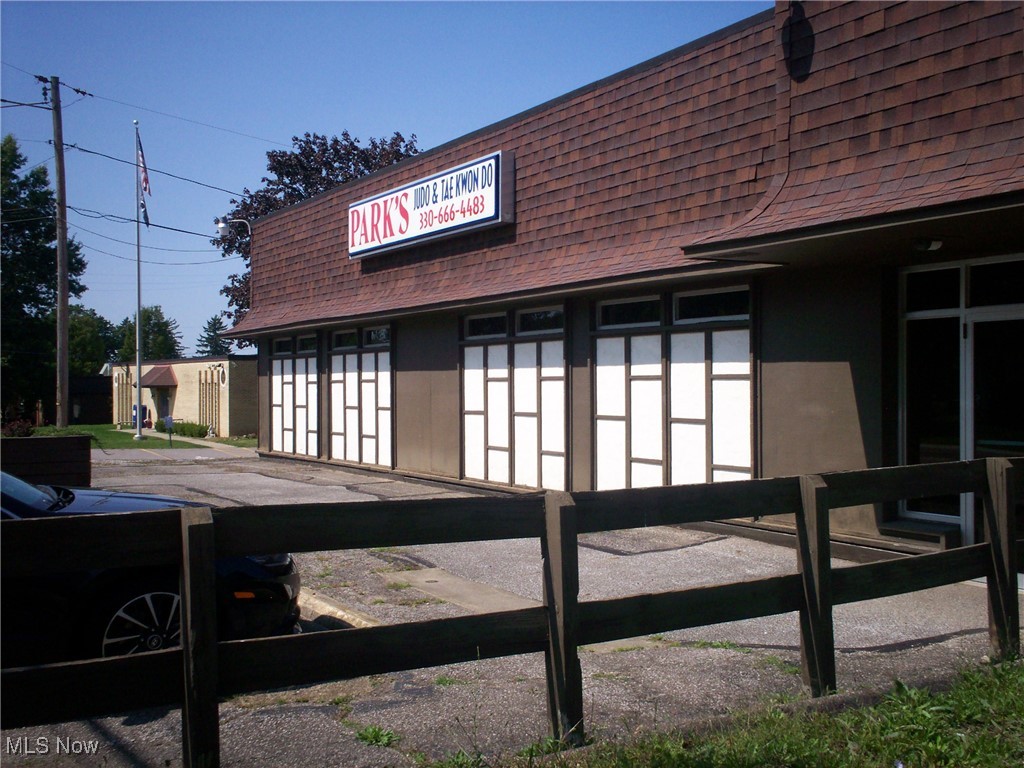 Martial Arts school for many years features a wonderful mat area, exercise room with machines and free weights, two locker rooms with showers, and two office areas. The building is very clean and shows well.