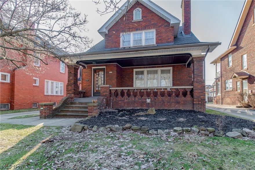 Beautiful, well maintained brick home. The home boasts 3 great bedrooms with the possibility of a 4th bedroom. You'll love the original wood floors throughout. Master bedroom has dual closets, one being cedar lined. Another bedroom has its own little sun porch. There is a half bath on the main floor and a full bath upstairs. Kitchen is great and welcoming. Nice sized dining room leads way to a warm and inviting living room. 2 car detached garage, central air, new hot water tank, roof is roughly 4 yrs. old. Within minutes of downtown Cleveland and easy access to I-480/I-77. Close to shopping and parks. Ready to move right in!