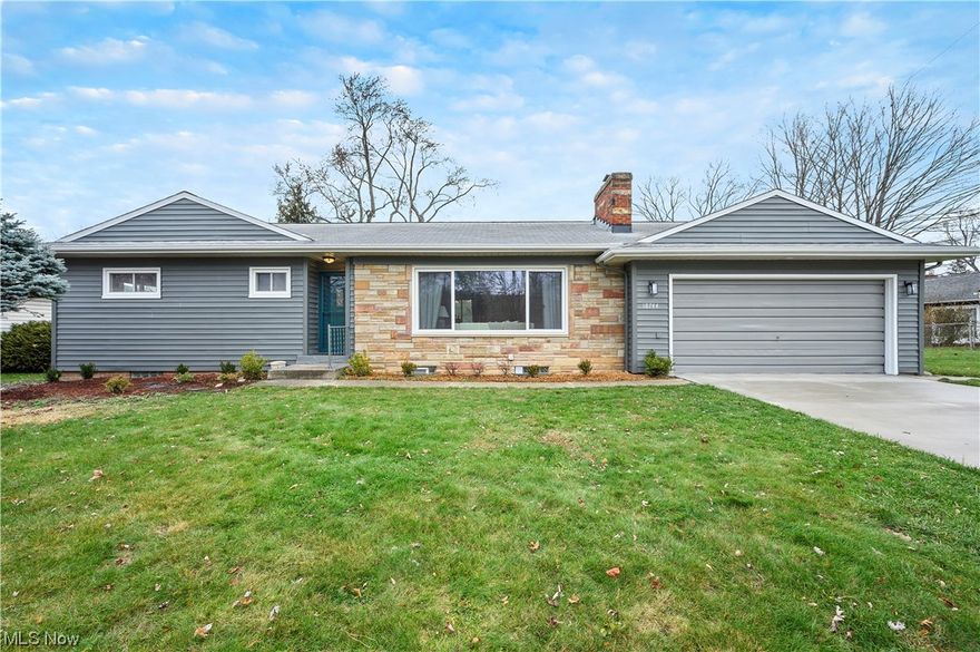 Welcome HOME to this beautifully renovated three bedroom, two and a half bath ranch in Rocky River!

There is new LVP flooring, dimmable recessed lighting & stylish light fixtures throughout, as well as a freshly painted interior; the living room is spacious and features a fireplace. Enjoy your backyard while sitting on your beautiful back porch with large tiles that add just the right touch of style.
The brand-new kitchen offers new stainless appliances, the new cabinets have full extension/soft close drawers and doors in a soft
shade of mushroom, the white veined quartz counters compliment a stylish off-white tiled backsplash.  Your dining room connects off the kitchen for day-to-day use or for entertaining and dinner parties. All three bedrooms are on the main level and also have LVP flooring, fresh paint, new lighting, and all new doors. Both full bathrooms offer tile floors & showers while the main bathroom has dual sinks. There’s a finished basement
with new LVP, lighting, paint & more and could be used it as a recreation room, extra bedroom, an office or more. It's divided into two large spaces with plenty of storage & laundry connections. Final features include an attached two-car garage, freshly painted exterior all within a lovely dead-end street.

Located in Rocky River with quick access to the Cleveland Metroparks, highway ramps and many daily convenience and many shopping and dining options nearby.  It’s a wonderful little neighborhood in a premier community!  Be sure to look for the beautiful walk-through video or request it if you can’t find it online.