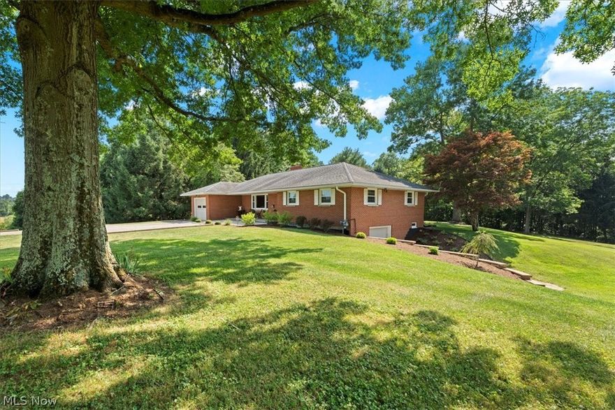 Brick Ranch on 1.76 acres with beautiful Rural Views.  This 3 bedroom, 2 bath home offers an updated kitchen with newer appliances, spacious living room and a formal dining room.  Other amenities include hardwood floors throughout, attached garage, patio off the kitchen, new windows, RV hook-up (electric & water), storage shed, new doors, new hot water heater, new water softener and mostly newer plumbing.  The freshly painted basement offers new lighting, outdoor carpet, new wash basin, storage, workshop or rec room space and can be used for parking a car. Enjoy the serene outdoor space with mature trees and open spaces, perfect for gardening, barbecues, or simply relaxing in the fresh air.
Don’t miss out on the opportunity to make this lovely house your new home. Schedule a viewing today and experience all that 475 Coffman Rd has to offer!