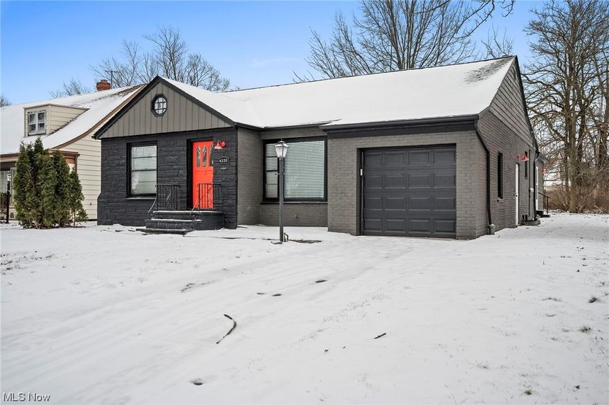 Step into luxury at this meticulously renovated ranch-style residence in the heart of South Euclid! This home boasts 3 bedrooms, 1 full and 2 half bathrooms, a spacious family room, and a gourmet kitchen with a captivating island flowing seamlessly into the dining area. The oversized family room/den, adorned with charming barn doors, adds an extra touch of sophistication. Oasis of a basement, featuring a huge, carpeted rec room and a convenient half bathroom. Abundant storage space and laundry room to enhance the functionality of this lower level. The attached 1-car garage adds to the seamless living experience. Step outside to a sprawling backyard, offering limitless possibilities for enjoyment and relaxation. Enjoy the convenience of proximity to Cedar Center, John Carroll, Legacy Village, and an array of shopping, dining, and parks. Immerse yourself in the vibrant lifestyle that South Euclid and its surrounding neighborhoods have to offer. Don't miss the opportunity to make this extraordinary home yours. Act now and indulge in the warmth and comfort of this must-see residence. (Agent/Owner).