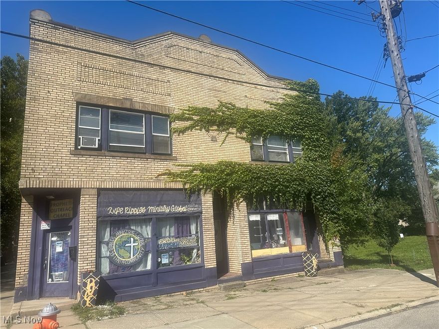 Commercial Brick Bldg. with loads of potential.* Perfect project for visionary.*Perfect for Day Care,* Barber Shop,*Beauty Salon. Needs minor repairs.
Located on corner lot. Features include 2 Large storefronts and Efficiency apt.  on 1st Flr. Two 5x5 apartments on 2nd Flr. w/hardwood floors. Newer boiler.
One of the 2nd Flr. apts need work the other apt. units are tenant occupied.Appliances are property of tenants and not included .
Ceiling fans in retail space not included.
24 Hours Notice to Show No Exceptions. Please do not disturb tenants.
Buyers are advised to do their own due diligence . Information deemed reliable but not guaranteed.
No offers will be accepted without first viewing the property.     Don't miss out on this Cash Flow Opportunity !!!