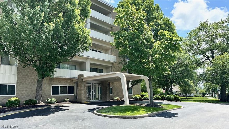 Beautiful 2 bedroom, 2 full bath condo available in coveted Cliff Towers! Located near downtown Rocky River and the metro parks, this condo is perfect for anyone looking for low mainence living. The newly remodeled eat-in kitchen has gorgeous countertops, backsplash, and classic white cabinetry. Kitchen hosts newer stainless steel applainces. Living room, which opens up to the dining area, is perfect for relaxing or entertaining and leads out to a full patio with stone flooring. Master suite includes a large bedroom, full walk-in closet and an updated bathroom that features beautiful tile floors, a white vanity, and tile shower. Condo offers second large bedroom and updated main bathroom. This condo has tons of storage and is in move-in condition! All windows and patio door replaced in 2019. Freshly painted 2024, newer appliances, and bamboo flooring. Property includes on-site laundry facilities for convenience. Residents can enjoy amenities that include an outdoor pool and a large gathering room for entertaining. Don't miss this opportunity.  Schedule your showing today!