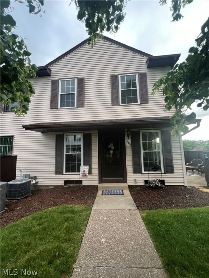 This lovely end unit townhome is ready to move in! The seller has updated the entire home with neutral tones to appeal to everyone.  As you walk up to the home you will see brand new windows. As you step in, notice the solid wood door! And you are greeted in the well-lit, spacious living room with new, waterproof, luxury vinyl plank flooring, in the most popular blonde shade, and freshly painted walls that go throughout the entire home! The new sliding glass door leads to your private patio!! To the left is the eat in kitchen with brand new cabinets, countertops, stainless appliances, faucet, and lighting (all appliances included). Off the kitchen is the convenient half bath and storage area. A great spot for pantry items or drop zone! This leads to the finished basement, which also has the same luxury vinyl plank flooring as upstairs, and a fresh, and airy, black and white design adding ample living space!! The laundry room, with room for storage is off the basement living space (washer and dryer included). Upstairs you will find a large master bedroom and with a nice size closet! The upstairs rounds out with a roomy, updated, full bath and second bedroom.  Roof  (), Windows (24), HVAC (16), Hot Water Tank (16).  Don’t miss out on this opportunity!