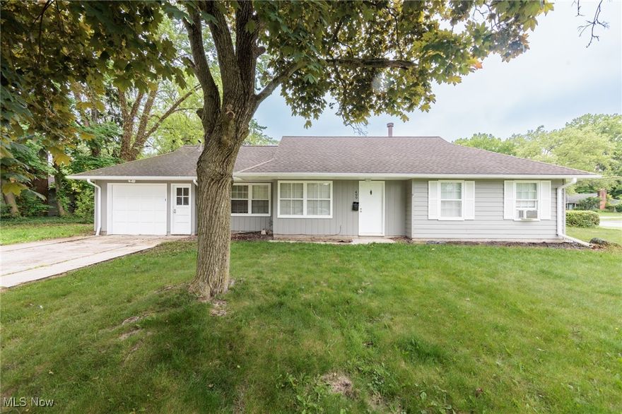 Welcome to 499 Crescent Drive, a beautifully updated ranch-style home in the heart of Berea, Ohio. This move-in-ready property features stylish vinyl plank flooring and neutral paint tones throughout, creating a warm and inviting atmosphere. The spacious living room offers a cozy fireplace and seamlessly flows into the dining area, making it ideal for gatherings and everyday living. The kitchen is both functional and modern, with plenty of cabinetry, updated countertops, and all appliances included. Two comfortable bedrooms and a nice bathroom provide easy, one-floor living, while the convenient laundry room and attached one-car garage add practicality. Whether you're looking to downsize or seeking a smart alternative to renting, this charming home offers the perfect opportunity to enjoy the pride of homeownership!