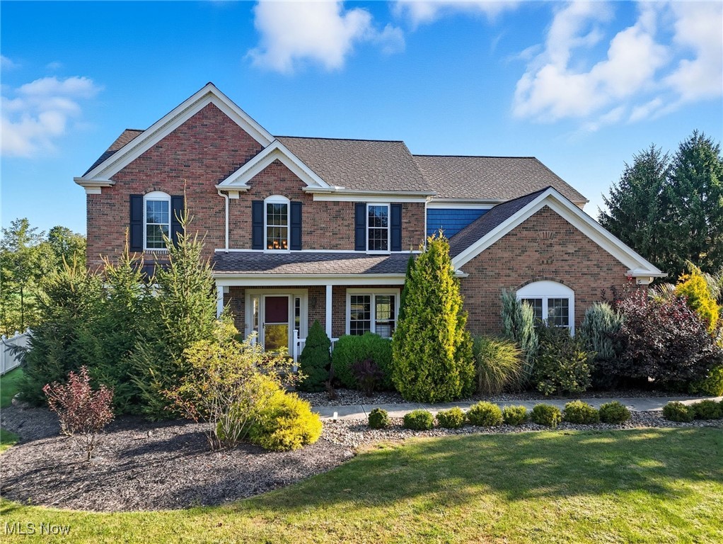 Welcome home to this beautifully updated brick colonial located on a quiet sidewalk lined street with gorgeous water
and golf course views! The functional floor plan offers 4 bedrooms, 4 bathrooms, a two-story great room, eat-in kitchen,
formal dining room, formal living room, first floor & lower level office's, first floor power room, fully finished
basement w/ theatre room, gym and additional living area, 4 generously sized bedrooms, and spectacular outdoor
space. Walk in through the front door to be greeted but the grand 2-story foyer and split staircase followed by the 2-
story great room offering floor to ceiling windows, cozy fireplace, and spectacular water views. Adjoined to the great
room, you will find the updated chefs kitchen offering high-end SS appliances, oversized kitchen island with seating,
granite counter tops, full-height brick backsplash, and access to the impressive back patio. Upstairs you will find 4
generously sized bedrooms including the spacious master suite w/ walk-in closet and large master bathroom with
soaking tub, dual vanity, glass door shower, and separate water closet, 2nd bedroom featuring an en suite bathroom
and walk in closet, and bedrooms 3 and 4 with Jack and Jill bathroom. Enjoy over 2,000 sq ft of additional living space
downstairs in the lower level that is complete with a theatre room, family room w/ built-ins, home gym w/ matted
floors and floor to ceiling mirrors, kitchenette, conference room, and finished storage area. Enjoy the peace and
relaxation of the professionally landscaped backyard, tranquil koi pond, and extravagant two-tiered patio overlooking
the water and golf course. Heated 2 car garage! Other major updates include new roof, siding, and windows. Nothing to do here besides move right in and ENJOY! Call today for more information and to schedule a private tour.