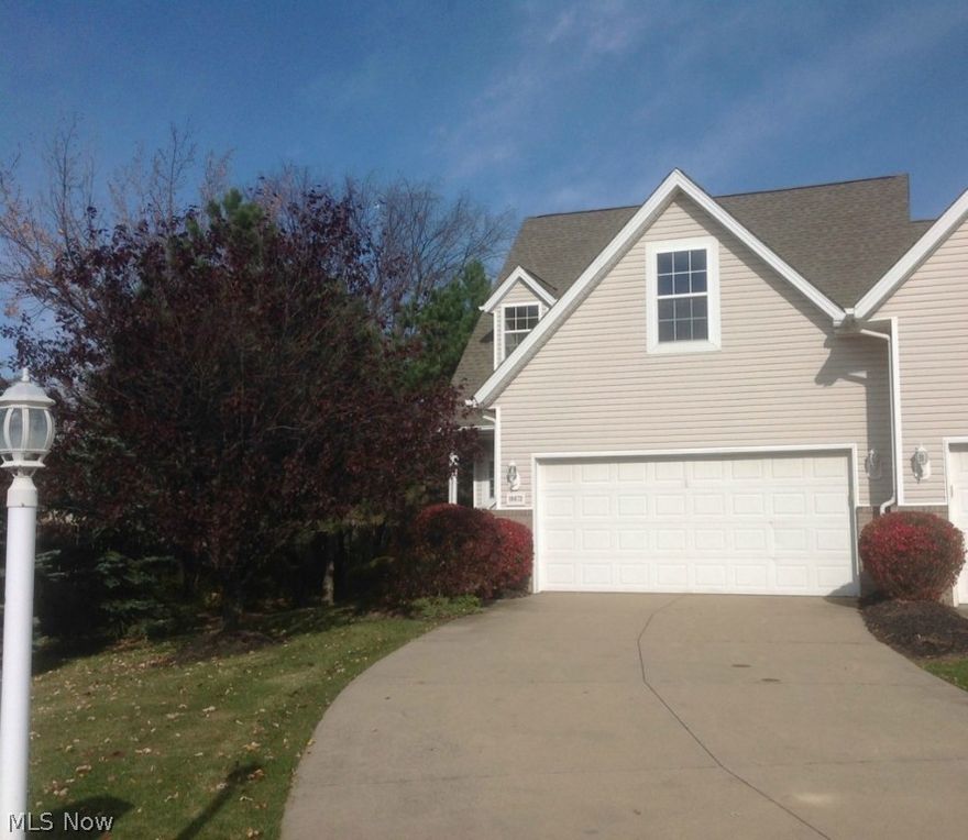 Hard to find 3 Bedroom, 3 full bath townhouse in great location!  End unit offers 2-story foyer with hardwood floors!  Updated eat-in kitchen with granite counters and newer cabinets!  First floor bedroom;  first floor laundry; attached 2 car garage, Gas FP in living room and slider to private patio!  Spacious finished basement with beautiful full bath!  All located on private cul-de-sac lot!  Low monthly fee.