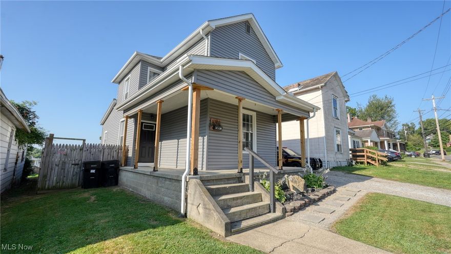 Move-in ready and full of updates, this inviting two-story home is ready for its next chapter! Recent improvements include new siding (2022), new roof (2022), fresh paint, new flooring in the kitchen and bathroom and much more! Inside, you’ll find a spacious living room, a bright dining room, kitchen, and a full bathroom. Potential third bedroom on the main level instead of a living space. The two upstairs bedrooms offer comfortable retreats, while the front porch and back deck create perfect spots for morning coffee or evening relaxation. Outside, enjoy a generous yard, off-street parking, and room to garden, play, or entertain. Whether you’re a first-time buyer or looking to downsize, this home blends updates, charm, and flexibility — all in one great package!