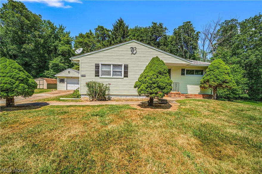 Welcome to your charming 3-bedroom ranch nestled on a peaceful cul-de-sac, offering the perfect blend of convenience and tranquility.  Step inside to discover a spacious layout boasting updated flooring, electrical, plumbing, bathroom, freshly painted throughout, and new furnace and central air conditioning.  Embrace the potential of a walk-out basement, offering versatility for additional living space, entertainment areas, or even a home office. The detached one-car garage provides convenient storage and parking options.  Enjoy the serene surroundings and the sense of community that comes with cul-de-sac living, while still being close to Lake Erie, amenities and commuter routes. Agent Owned.