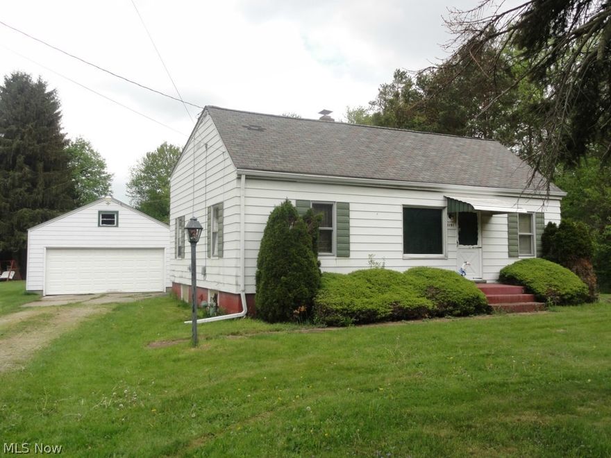 Well here it is!  A great opportunity to have a beautiful lot in Tallmadge (almost an acre) partially fenced, public utilities and endless possibilities making this home shine again!  This home has 3 bedrooms, 1 full bath, kitchen, living room w/dining area, full basement with built in storage and an extra partially finished room.   With a little TLC this is a great find for the right buyer!  Priced to sell & it is sure to go fast.  Call today to schedule a time to see