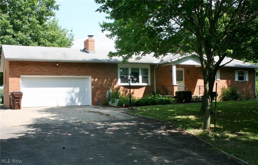 Your Home in the country! Located on three acres this three bedroom two bath ranch home with finished basement also boasts two multipurpose outbuildings. The home itself can be adapted to many purposes. On the main level you will find the eat-in kitchen, dining room, living room, three bedooms, two full baths and the first floor laundry area and an attached two car garage. In the lower level, besides the family room with fireplace and the recreation room is a complete second kitchen! As for the large outbuildings; one is 20x42 general purpose Steel Frame with two lean-to attached on the side and on the end of the building, the other is 40x64 wood pole barn with three overhead doors and a man door. From the road to the home is a manicured lawn and pond and mature trees. This property is perfect for you! Call today for your showing.