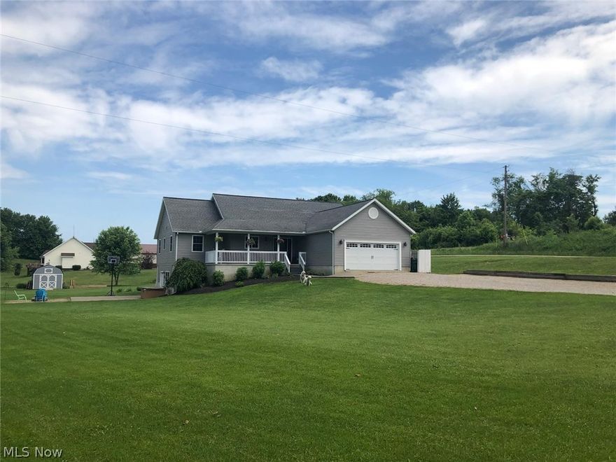 Vast ranch home with custom oak wood work.  Open floor plan offering hardwood floors. Vaulted ceilings in the living room, 5 bedrooms with 3 full baths including an enormous master suite with walk-in closets.  A completely finished full basement with kitchen and bar.  This house has it all including a beautiful rear deck overlooking an above ground pool.  Plenty of storage with the extra shed out back on this 1.43 acre property.