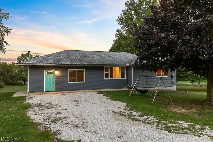 Welcome to 9013 Tallmadge Rd!  This solid 3 bedroom home sits nicely back off the road with beautiful elevated country views.  Large acre+ lot has all the room you need to spread out.  Large newer Living room area was recently added.  Large eat in kitchen, wood floors in bedrooms, recently updated bathroom and full basement with tons of storage space. newer roof with 40 year 3-D shingles, Newer windows and fresh exterior paint and septic system are just some of the updated items. All appliances stay. Southeast School district and near 3 lakes; Lake Milton, West Branch and Lake Berlin. Call today to schedule your private viewing.