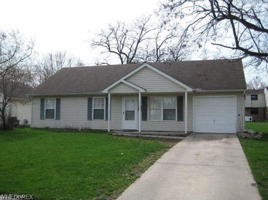 Ranch style home with no basement, relatively easy maintenance. Attached garage and central air.