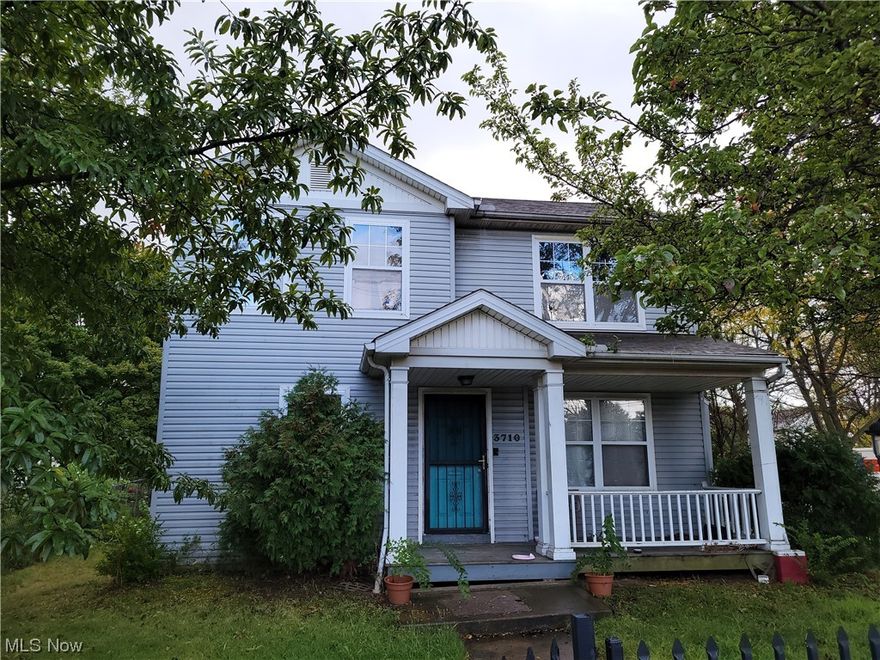 Welcome to this vinyl-sided colonial home, boasting a delightful front porch for relaxing evenings. The attached 2-car garage provides convenience and shelter for your vehicles. A wrought iron fence adds character and security to the property. Inside, the eat-in kitchen is perfect for casual dining and meal preparation, and the formal dining room is ideal for hosting special gatherings. A fireplace in the living room creates a cozy atmosphere. The first-floor bedroom offers flexibility, while the master suite provides a comfortable retreat. With two full baths and a convenient first-floor half bath, the home caters to your needs. 
The full unfinished basement offers ample storage space and potential for customization. Although this home needs some tender loving care, it holds great promise for those willing to invest in its restoration and create a charming and comfortable living space.