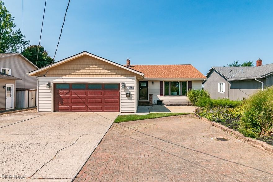 Attention Lakefront Lovers!  Welcome to this four bedroom and 3 full bath split floor plan ranch with two primary suites! Enter the foyer and see the open and inviting floor plan which offers a living room with gorgeous hardwood flooring.  The living room opens to the bar area with sharp tile. The spacious dine in kitchen has a huge island and an eating area with views of Lake Erie.  The family room, which is open to the kitchen, has sliders to the multi level deck and also views of Lake Erie.  The kitchen has been recently painted and new hardware on the cabinets, along with a lovely new backsplash. The family room is spacious and also freshly painted. The primary suite at the north end has a full bath, and walk in closet, along with French doors to the deck. The south end primary suite has a full bath and walk in closet also. There are two more bedrooms in the middle of the two suites, and another full bath too.  Down in the lower level are two finished rooms and a utility room.  All appliances can remain for your convenience. The attached two car garaged is extra deep.  The driveway is very wide and can park approximately 8 cars. A large part of the yard is fenced, and the deck is great for entertaining. Stroll down your very own stairs to the Lake.  There are the army corps zig zag break wall and also a metal retaining wall at the bottom of the hill. Agent/Broker owned property. Truly a lakefront paradise retreat!