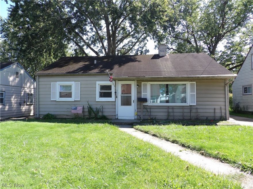 This cute little house is just in need of some tlc.  2 bedrooms 1 bath ranch home.  2 car garage, shed and a fenced in back yard.