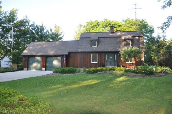 Beautiful 3 bedroom, 2 bath Cape Cod on 7.5 acres features a lovely stone fireplace in living room, cozy family room leading to covered deck, remodeled kitchen w/new appliances, open floor plan, 2 car attached garage w/2nd story, detached 24 x 32 garage w/heat, electric & water. Extensive landscaping!